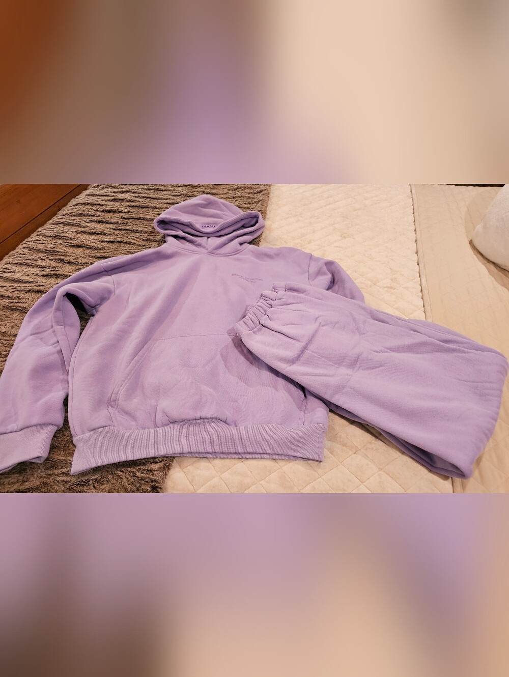 Comfort Colors Lavender Hoodie and Sweatpants Set - Picture 5 of 9